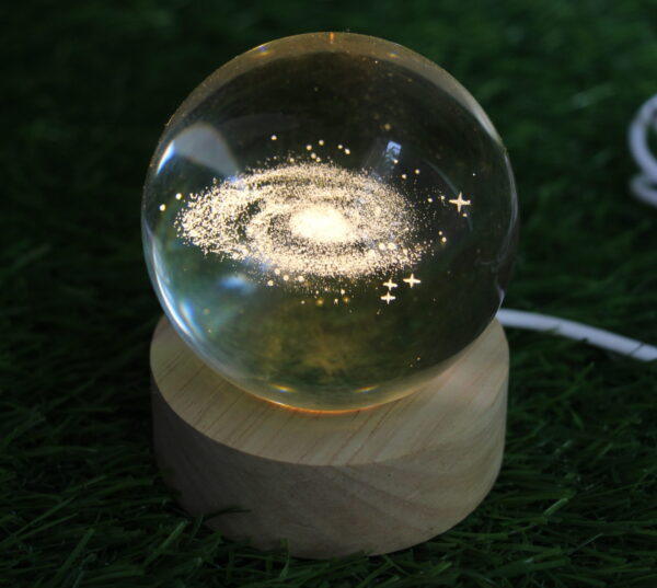 3D Crystal Ball Night Lamp - Image 2